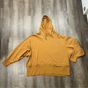 Plus size Mustard Hooded Sweatshirt MTA SPORTS